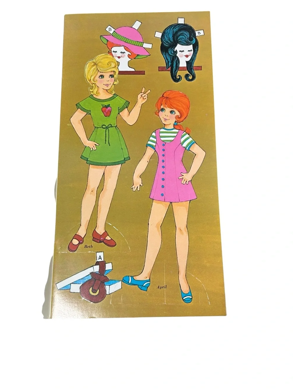 Whitman Matchin' Mods & Teen Boutique 1968 Cut Out Paper Dolls Lot Uncut